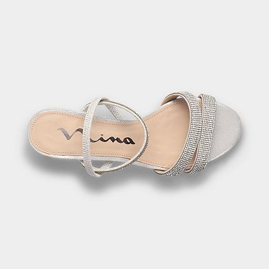 N by Nina Giannis Women's Strappy Block Heel Sandals