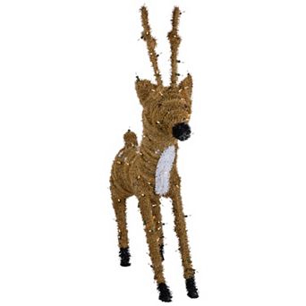 Northlight Pre-Lit Standing Reindeer Outdoor Christmas Decoration