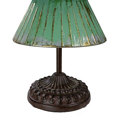 Northlight 17" Rustic Green & Gold Christmas Tree Table Décor