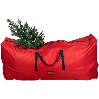 Northlight Red and Black Artificial Christmas Tree Storage Bag