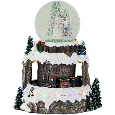 Northlight Snowman LED Animated Christmas Snow Globe