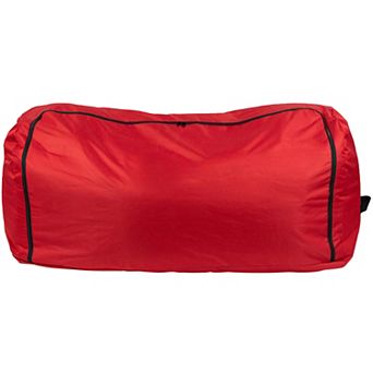 Northlight Red and Black Artificial Christmas Tree Rolling Storage Bag