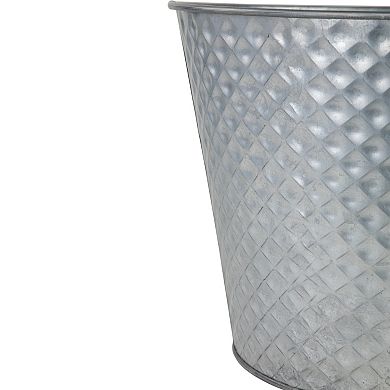Northlight 14" Silver Bucket Christmas Tree Collar