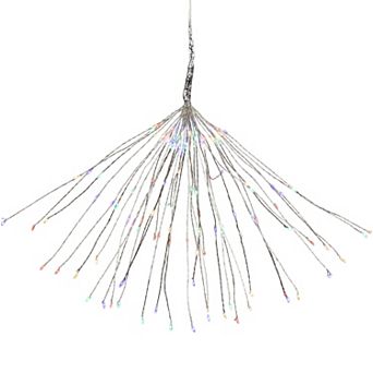 Northlight 20" Multi-Color LED Firework Silver Branch Christmas Decoration