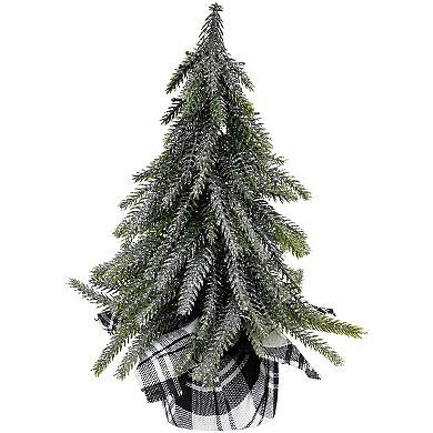 Northlight Mini Silvery Pine Downswept Artificial Christmas Trees 3-piece Set