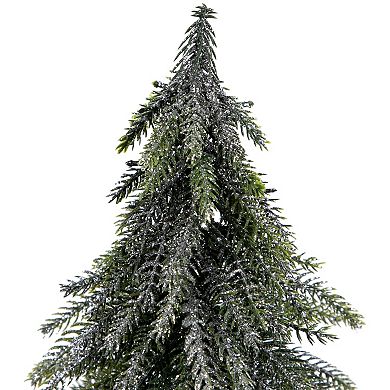 Northlight Mini Silvery Pine Downswept Artificial Christmas Trees 3-piece Set