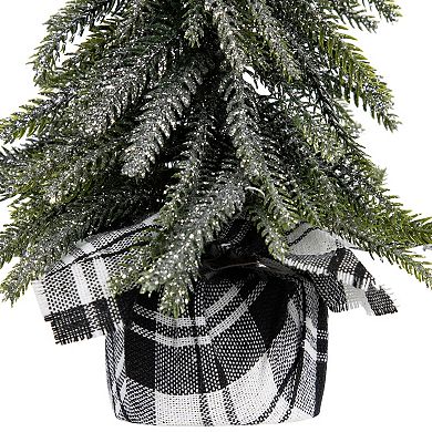 Northlight Mini Silvery Pine Downswept Artificial Christmas Trees 3-piece Set