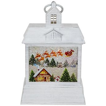 Northlight LED Santa's Sleigh Christmas Lantern Snow Globe