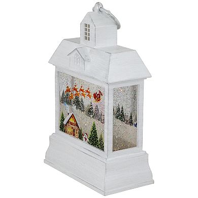 Northlight LED Santa's Sleigh Christmas Lantern Snow Globe