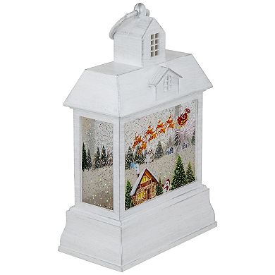 Northlight LED Santa's Sleigh Christmas Lantern Snow Globe