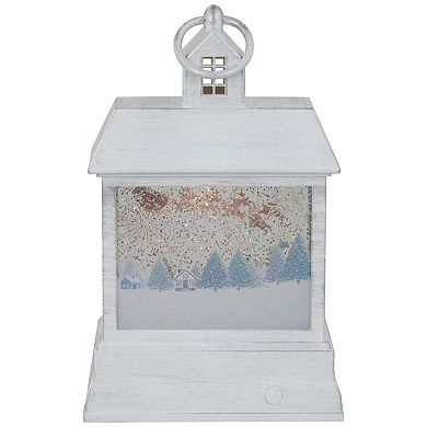 Northlight LED Santa's Sleigh Christmas Lantern Snow Globe