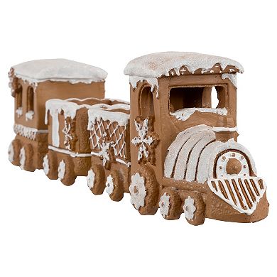 Northlight Frosted Gingerbread Train Christmas Decoration 4-piece Set