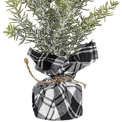 Northlight Mini Frosted Pine Artificial Christmas Trees 3-piece Set