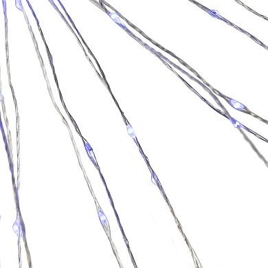 Northlight 20" LED Firework Silver Branch Christmas Decoration