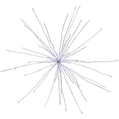 Northlight 20" LED Firework Silver Branch Christmas Decoration