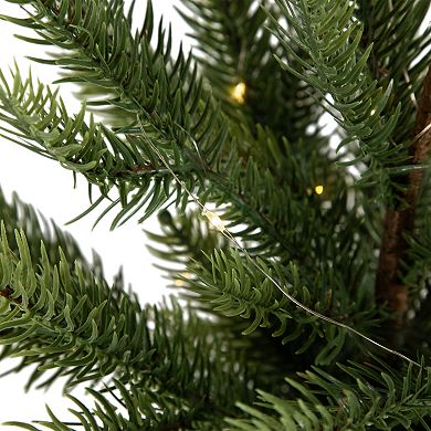 Northlight Pre-Lit Artificial Pine Christmas Tree with Basket Base