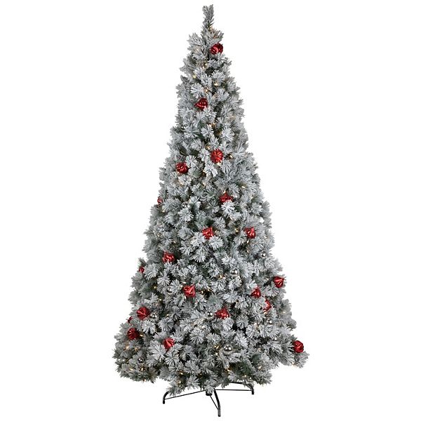 Northlight 84-in. Pre-Lit Snowy Bristle Pine Artificial Christmas Tree