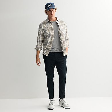 Men's Hurley Long Sleeve Button-Down Flannel Shirt