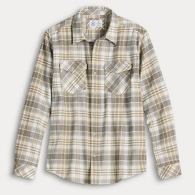 Men's Hurley Long Sleeve Button-Down Flannel Shirt