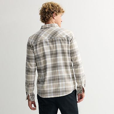 Men's Hurley Long Sleeve Button-Down Flannel Shirt