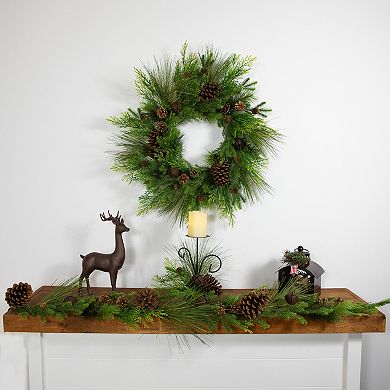 Northlight Real Touch™️ Jingle Bells & Pinecones Artificial Christmas Garland