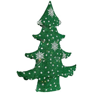 Northlight 3D Lighted Christmas Tree Outdoor Decoration