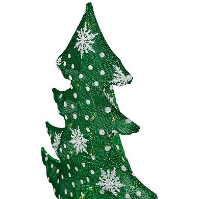 Northlight 3D Lighted Christmas Tree Outdoor Decoration