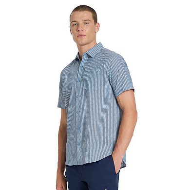 Men's Hurley Stripe Woven Short Sleeve Button-Up Shirt