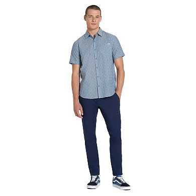 Men's Hurley Stripe Woven Short Sleeve Button-Up Shirt