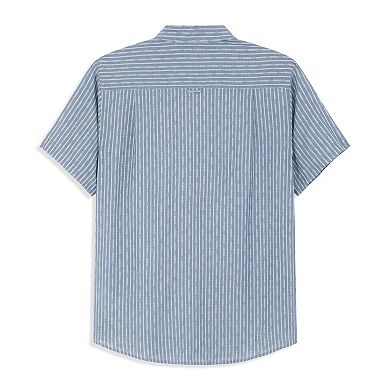 Men's Hurley Stripe Woven Short Sleeve Button-Up Shirt