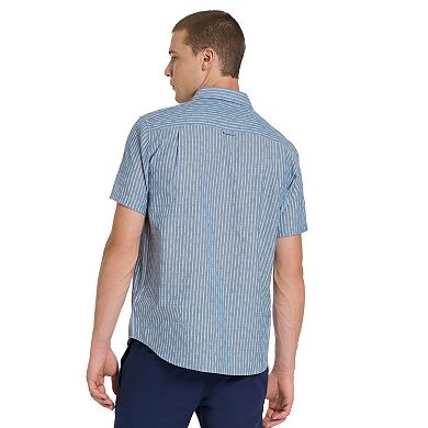 Men's Hurley Stripe Woven Short Sleeve Button-Up Shirt