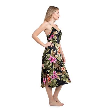 Women's Lilac+London Print Midi Nightgown