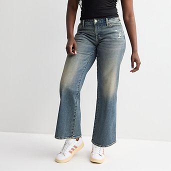 Juniors' SO® Curvy Low Rise Baggy Jeans