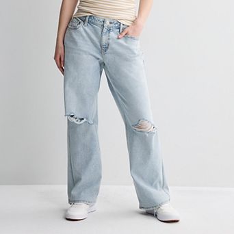 Juniors' SO® Curvy Low Rise Baggy Jeans