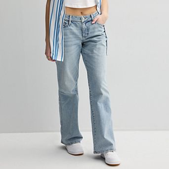 Juniors' SO® Curvy Low Rise Baggy Jeans
