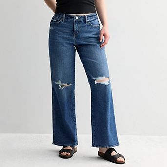 Juniors' SO® Curvy Low Rise Baggy Jeans