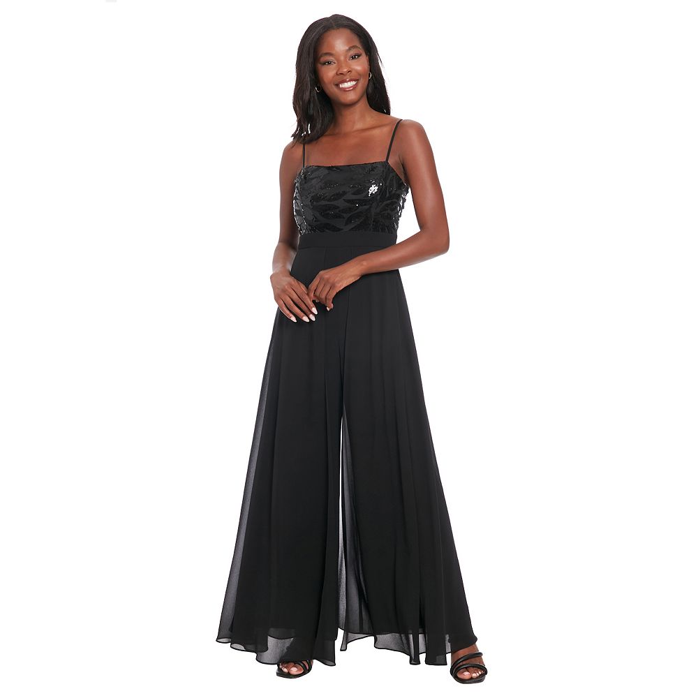 Women's London Times Sequin Bodice Jumpsuit