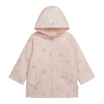 Baby & Toddler Girl Carter's Light Pink Floral Raincoat