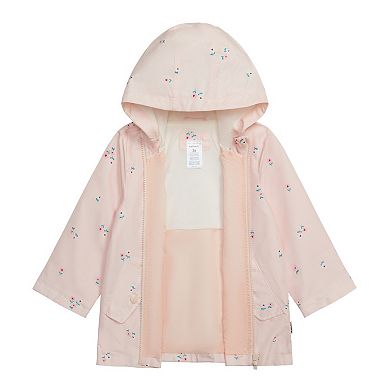Baby & Toddler Girl Carter's Light Pink Floral Raincoat