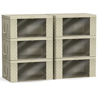 Sorbus 6-Pack Medium Foldable Clothes Storage Bags