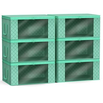 Sorbus 6-Pack Medium Foldable Clothes Storage Bags