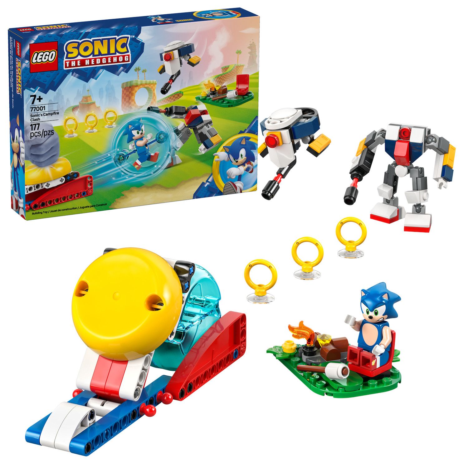 Детские конструкторы LEGO Sonic the Hedgehog: Sonic's Campfire Clash Building Toy 77001