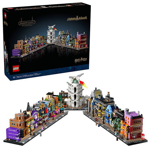 LEGO Harry Potter Diagon Alley Wizarding Shops Collectible Building Set  76444
