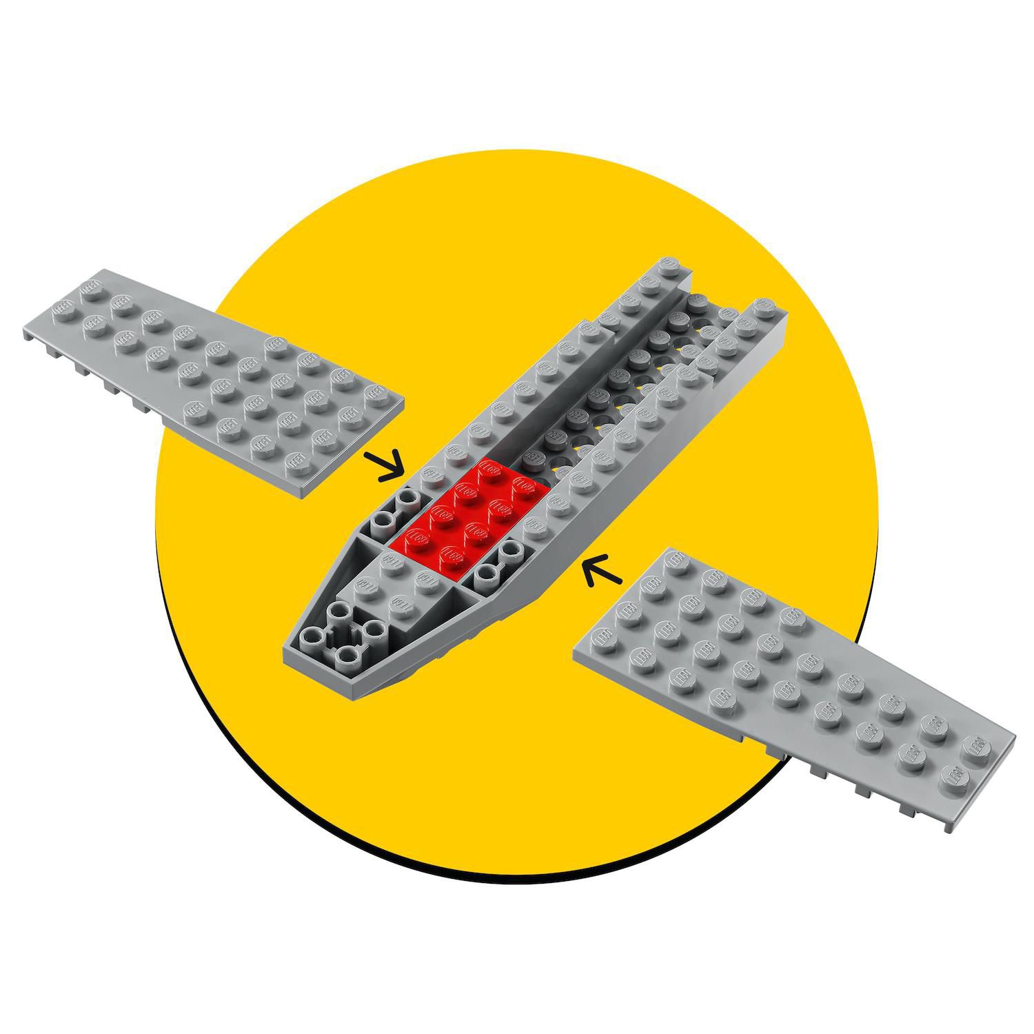 Детский конструктор LEGO Star Wars: The Mandalorian Mando and Grogu's N-1 Starfighter Building Toy 75410 — фото 3