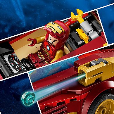 LEGO Marvel Iron Man Car & Black Panther vs. Red Hulk Super Hero Building Toy 76310