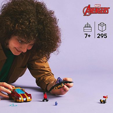 LEGO Marvel Iron Man Car & Black Panther vs. Red Hulk Super Hero Building Toy 76310