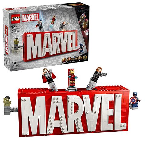 Детские конструкторы LEGO Marvel Logo & Minifigures Building Toy 76313