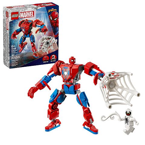 Детские конструкторы LEGO Marvel Spider-Man Mech vs. Anti-Venom Building Toy Set 76308
