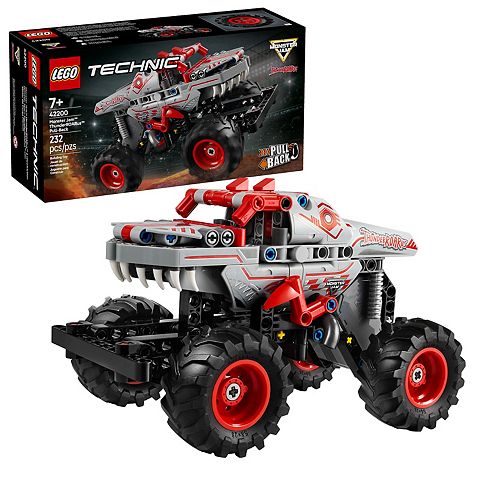 Детские конструкторы LEGO Technic Monster Jam ThunderROARus Pull-Back Monster Truck 42200 Building Kit (232 Pieces)