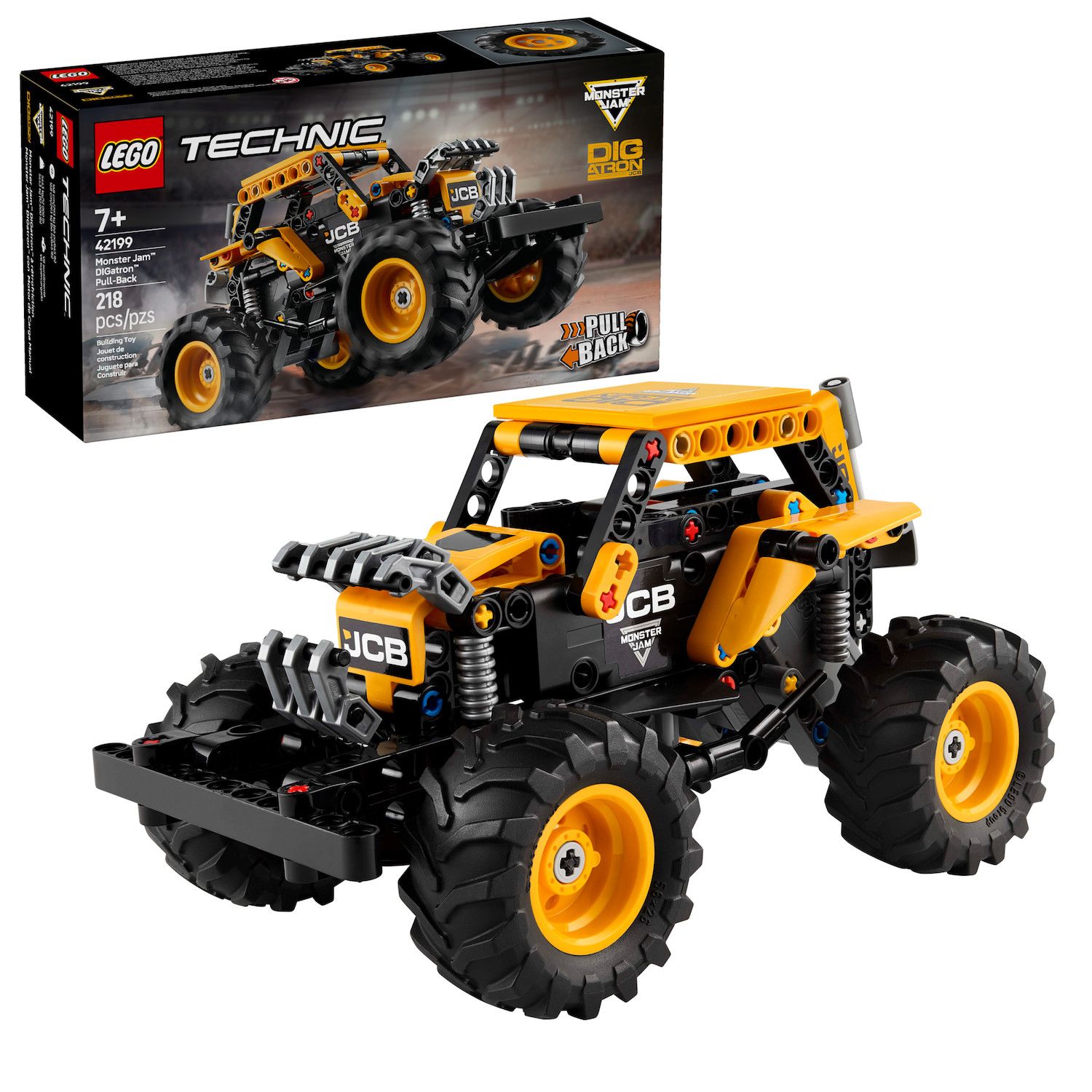 Детские конструкторы LEGO Technic Monster Jam DIGatron Pull-Back Monster Truck Building Toy 42199